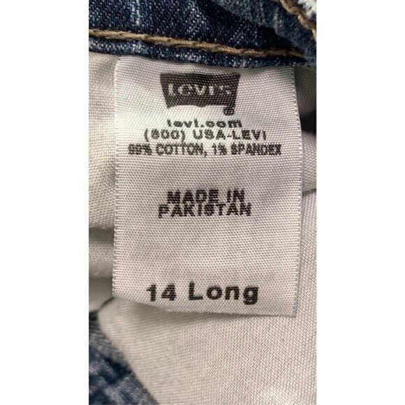 Levi's Women's Denim Five-Pocket Straight Leg Jeans Blue Size 14 Long - Picture 8 of 8